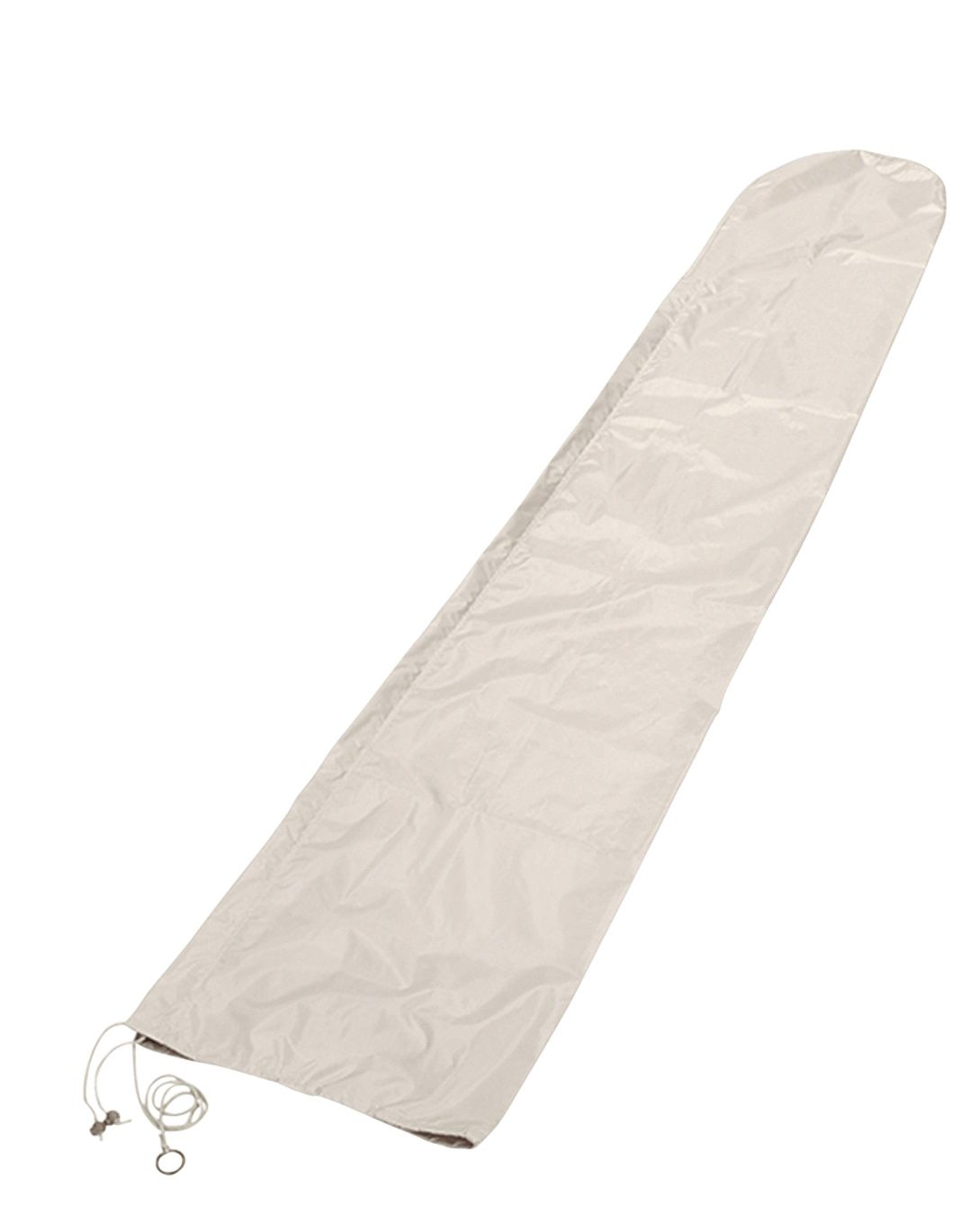 Beige Skagerak Sonnenschirm Abdeckung von Fritz Hansen, wasserdicht und mit Kordelzug für sicheren Halt.