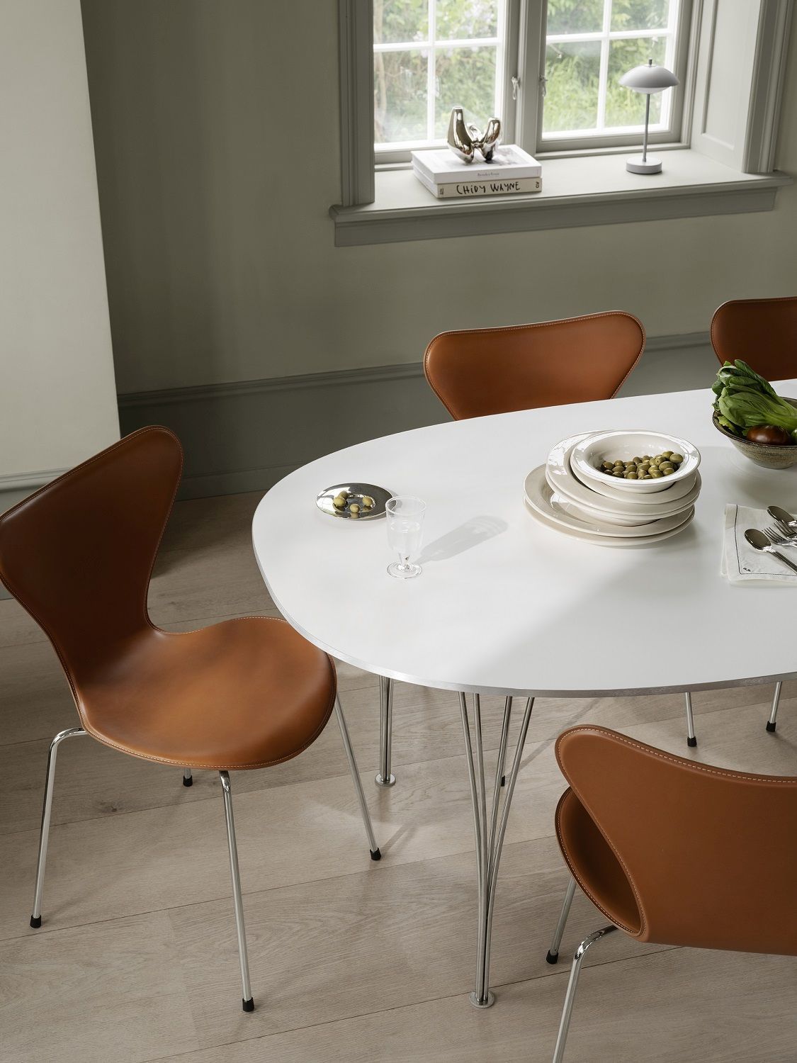 Siebener / Serie 3107 Tailored Stuhl Fritz Hansen