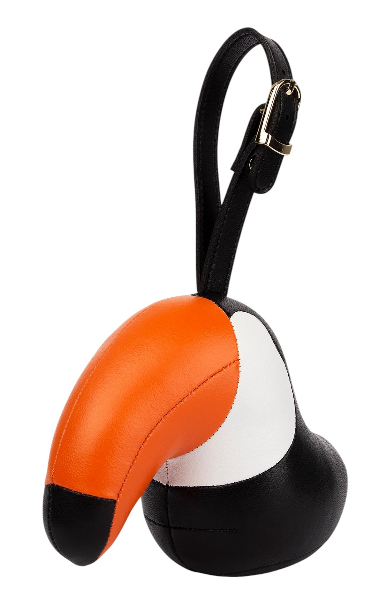 Bag Charm Taschenanhänger Toucan Toco Schwarz / Orange Züny 
