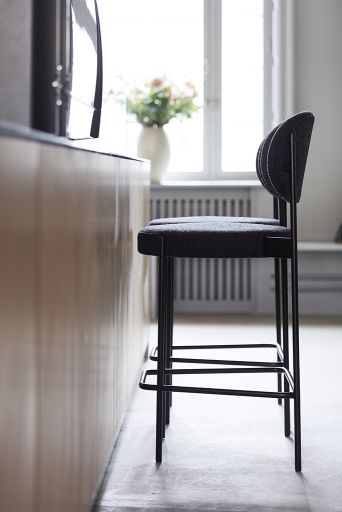 Series 430 Bar Stool Barhocker 75 cm SCHWARZ / REMIX 123 Verpan EINZELSTÜCK