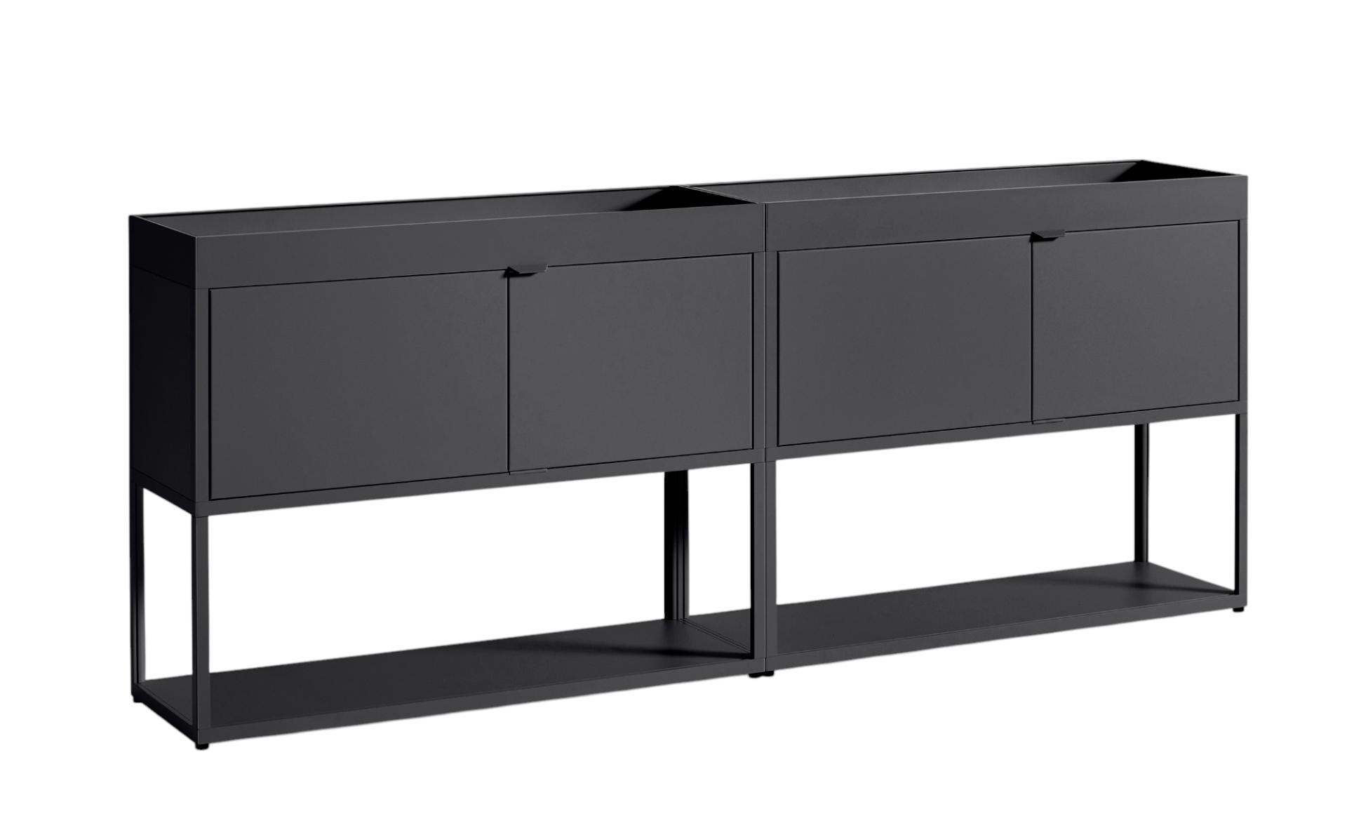 New Order Sideboard in Anthrazit von Hay: Modernes Sideboard mit Stauraum und Ablagefläche.