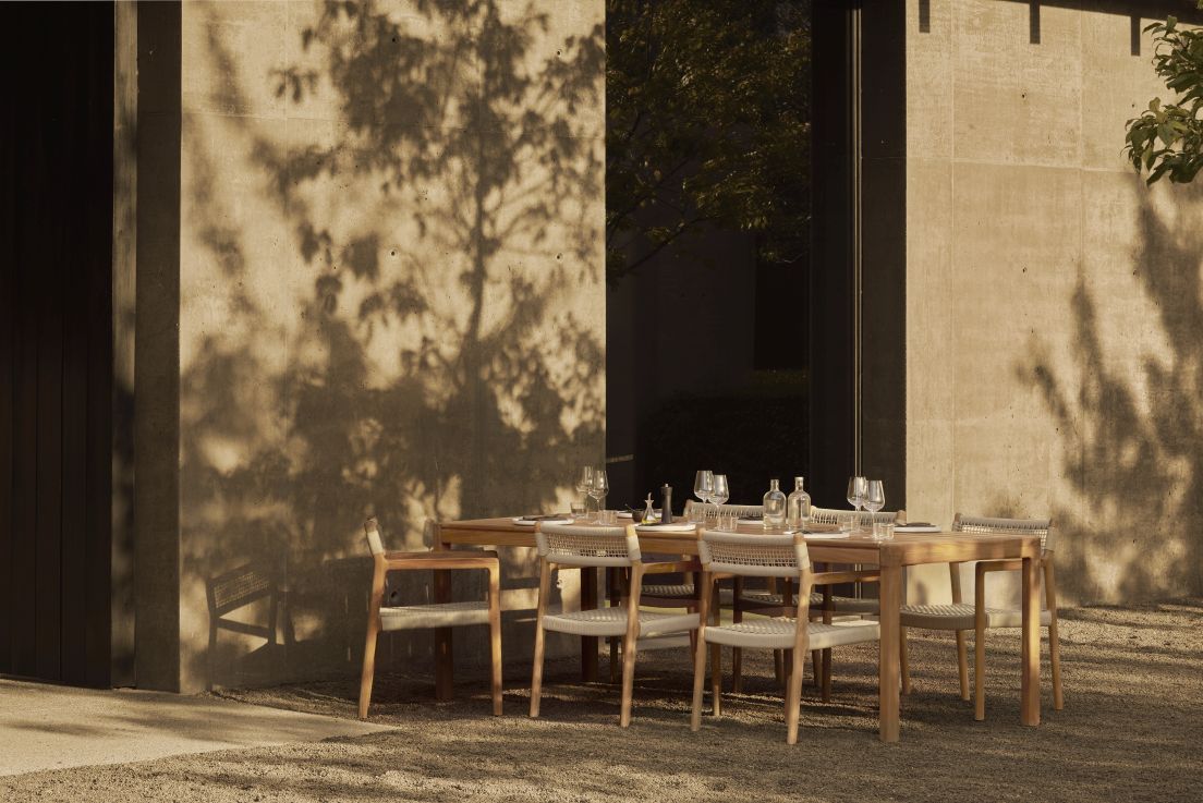 Jack Woven Outdoor Stuhl Teakholz Ethnicraft