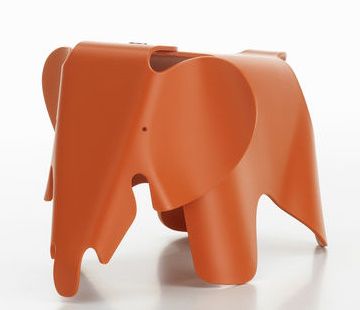 Eames Elephant Small klein RE Vitra Red Orange