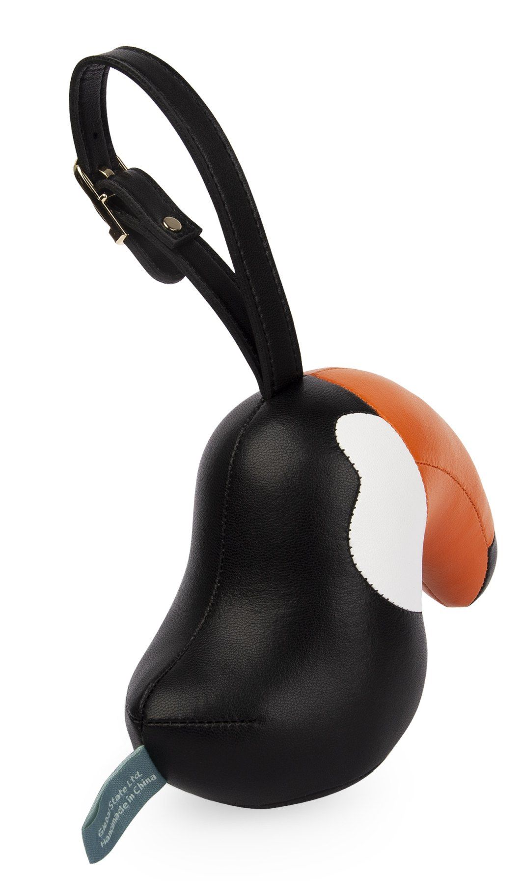 Bag Charm Taschenanhänger Toucan Toco Schwarz / Orange Züny 