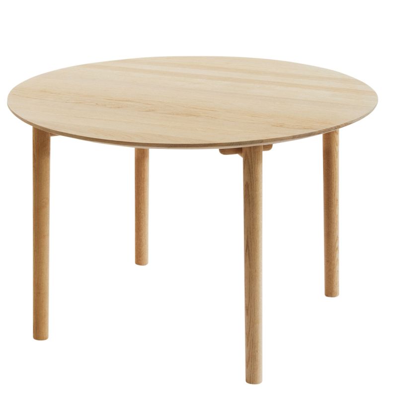 Heller, runder Holztisch, Hven Tisch von Skagerak by Fritz Hansen, für Esszimmer und Küche.