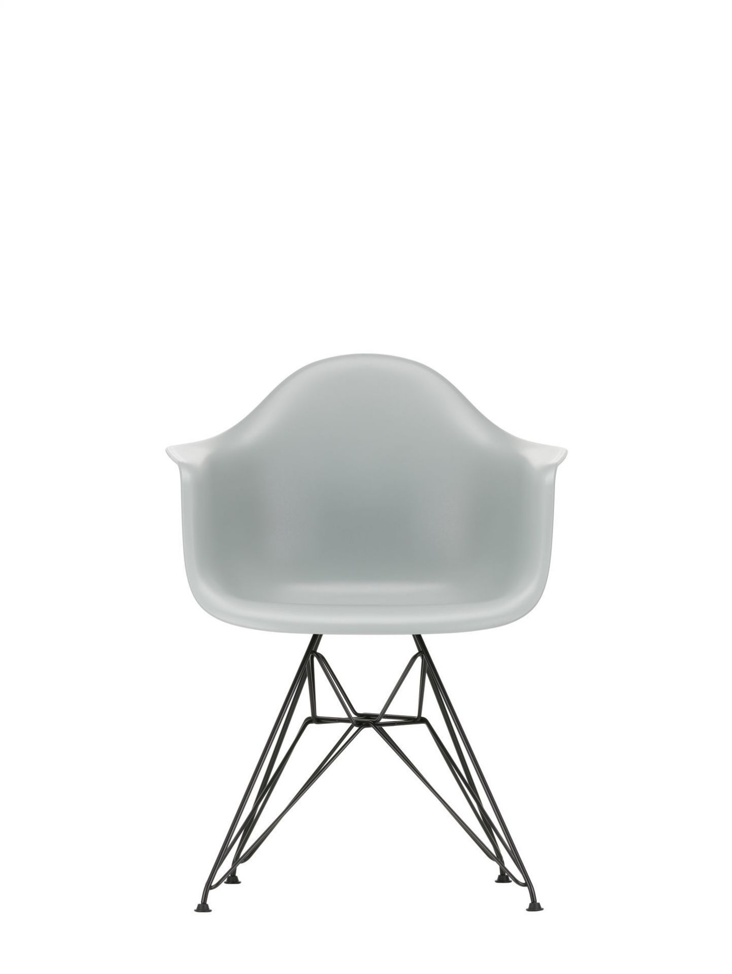 Eames Plastic Arm Chair DAR Stuhl Vitra Schwarz - Rostorange