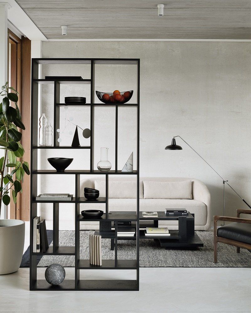 Teak Abstract Coffee table Couchtisch Schwarz Ethnicraft