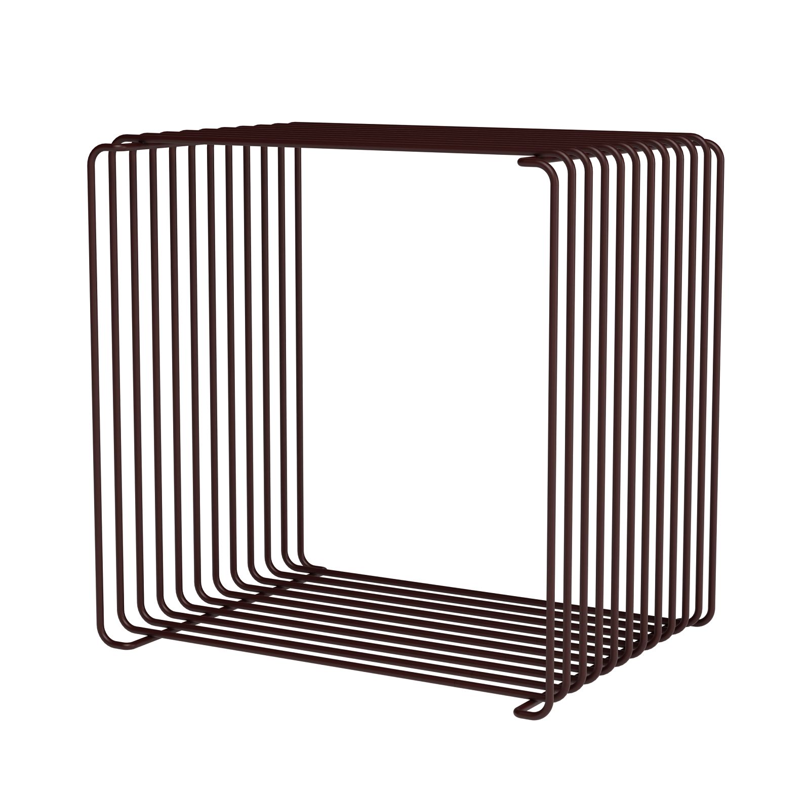 Braunes Panton Wire Cube Drahtregal von Montana, ein einzelnes, modulares Regalelement.