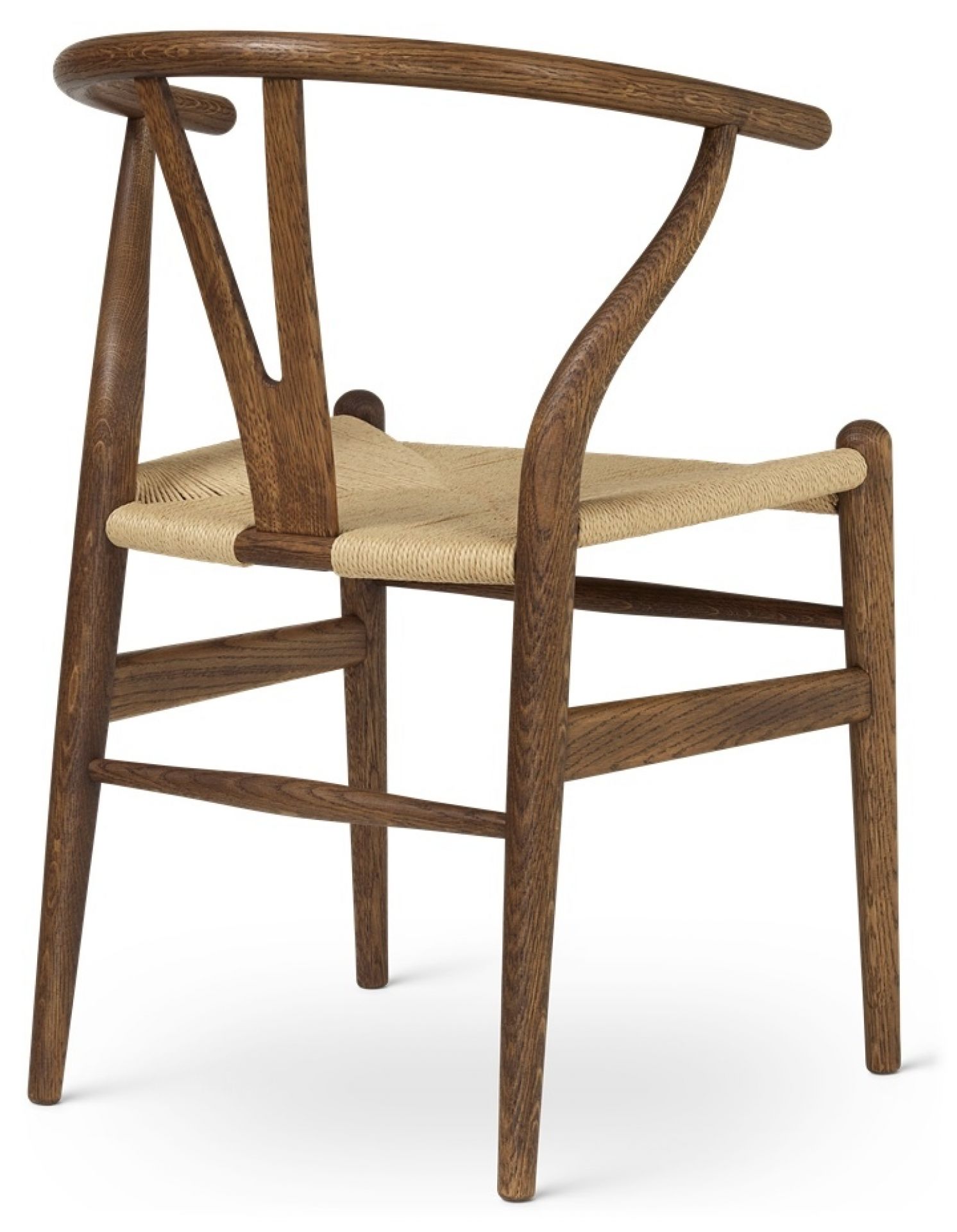 CH24 Wishbone Chair von Carl Hansen & Søn in Räucheröl mit Papierkordel-Sitzfläche.