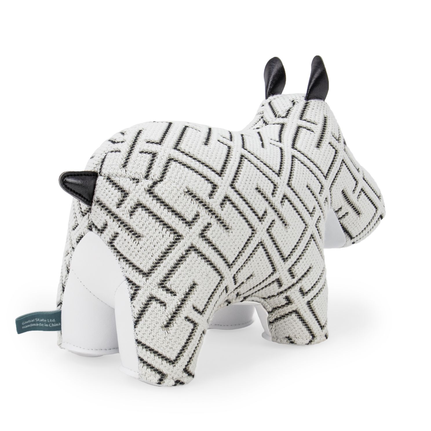 Buchstütze Hippo Grid weiß Züny x KVADRAT