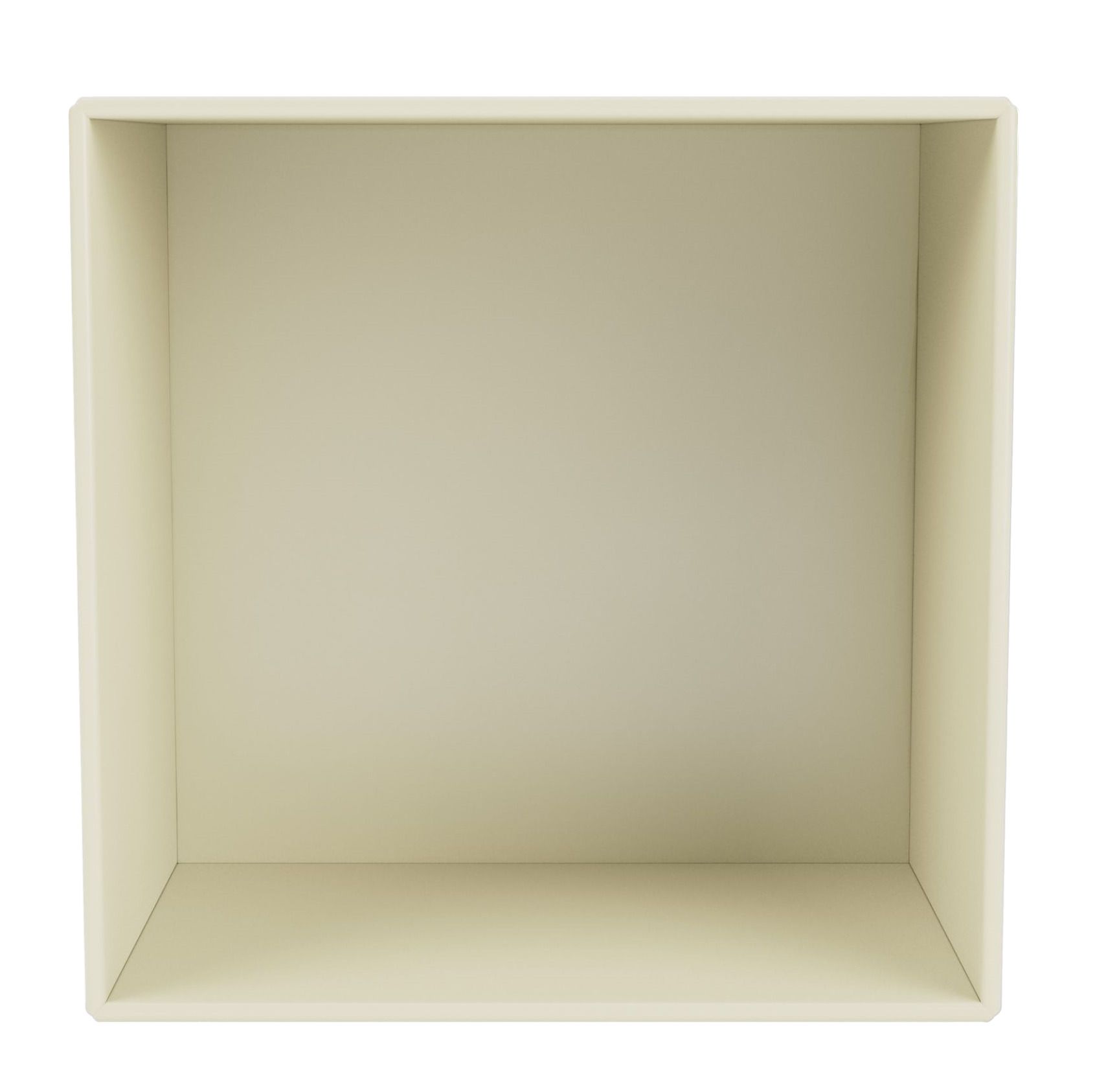 Innenansicht des Mini offenen Moduls VANILLA, ein kleines Regal zur Wandmontage (Mängelexemplar).