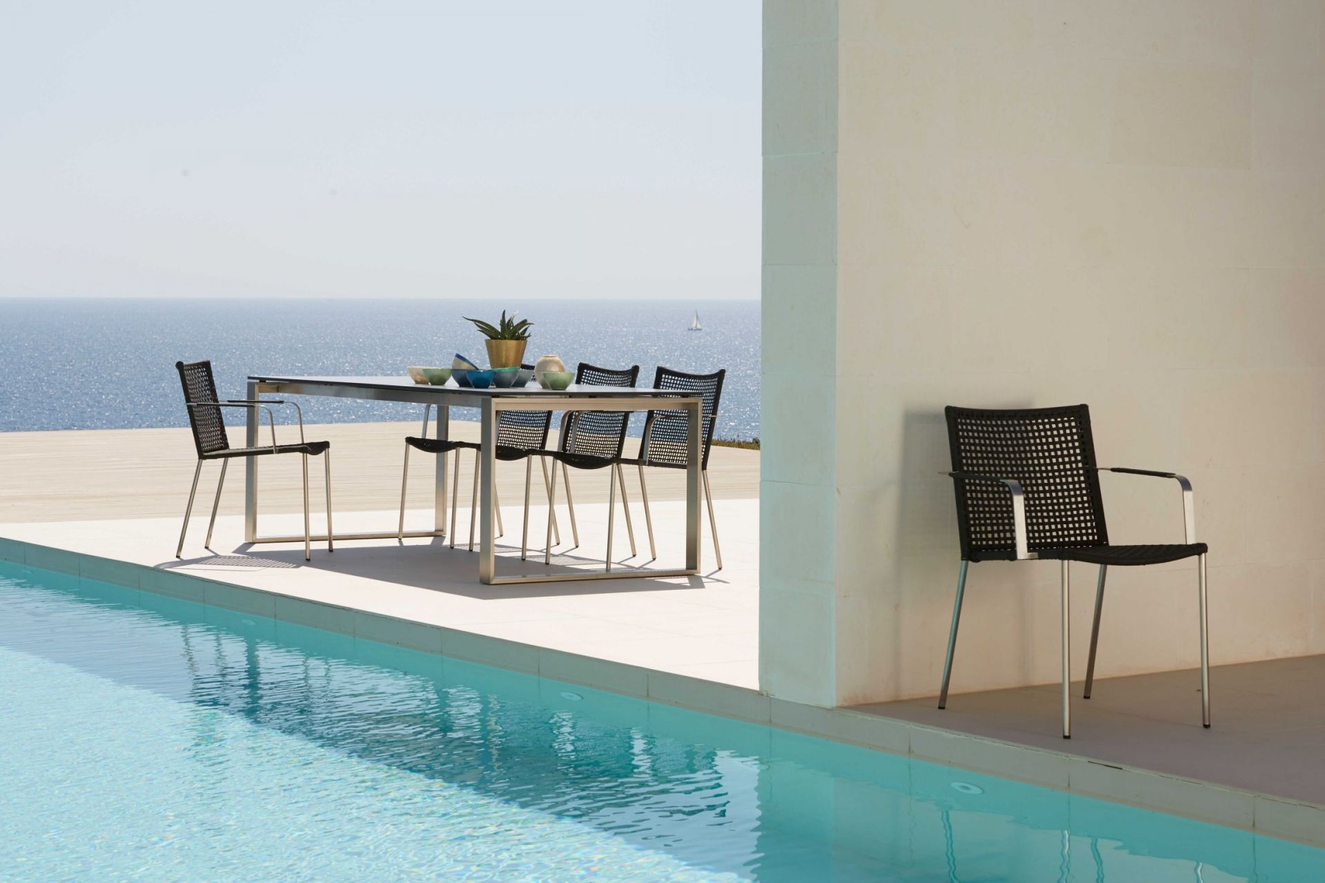 Straw Outdoor Armlehnstuhl Cane-Line