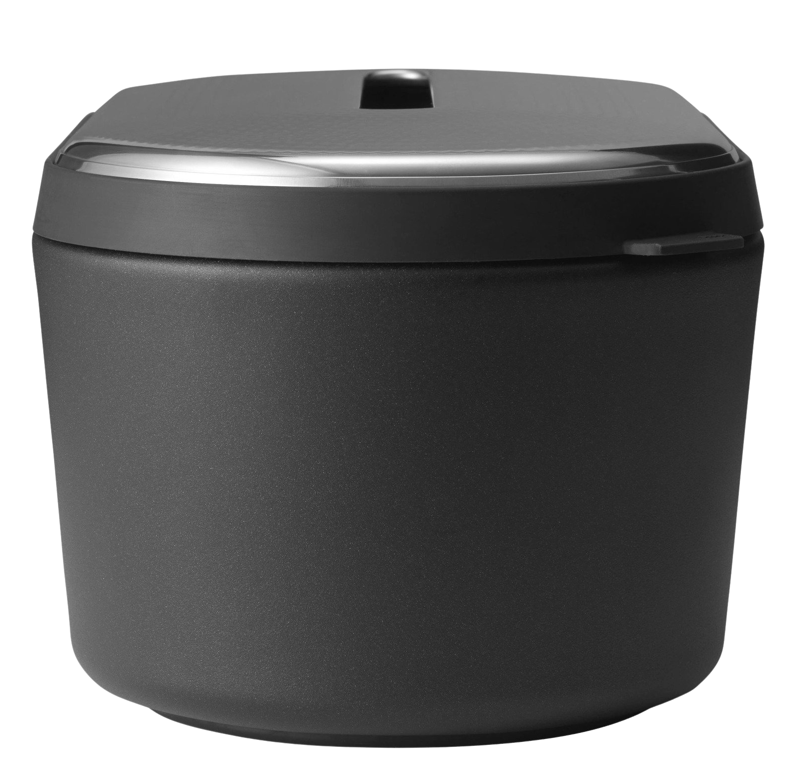 Schwarzer Vipp Brotkasten: Moderner Brotkasten mit Edelstahldeckel für optimale Brot Lagerung und Frische.