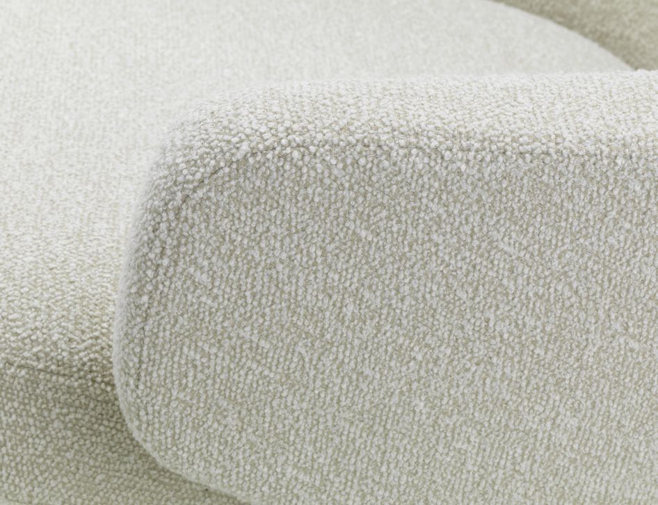 Grand Repos Sessel  + Ottoman Vitra Poliert Nubia Elfenbein / Perle