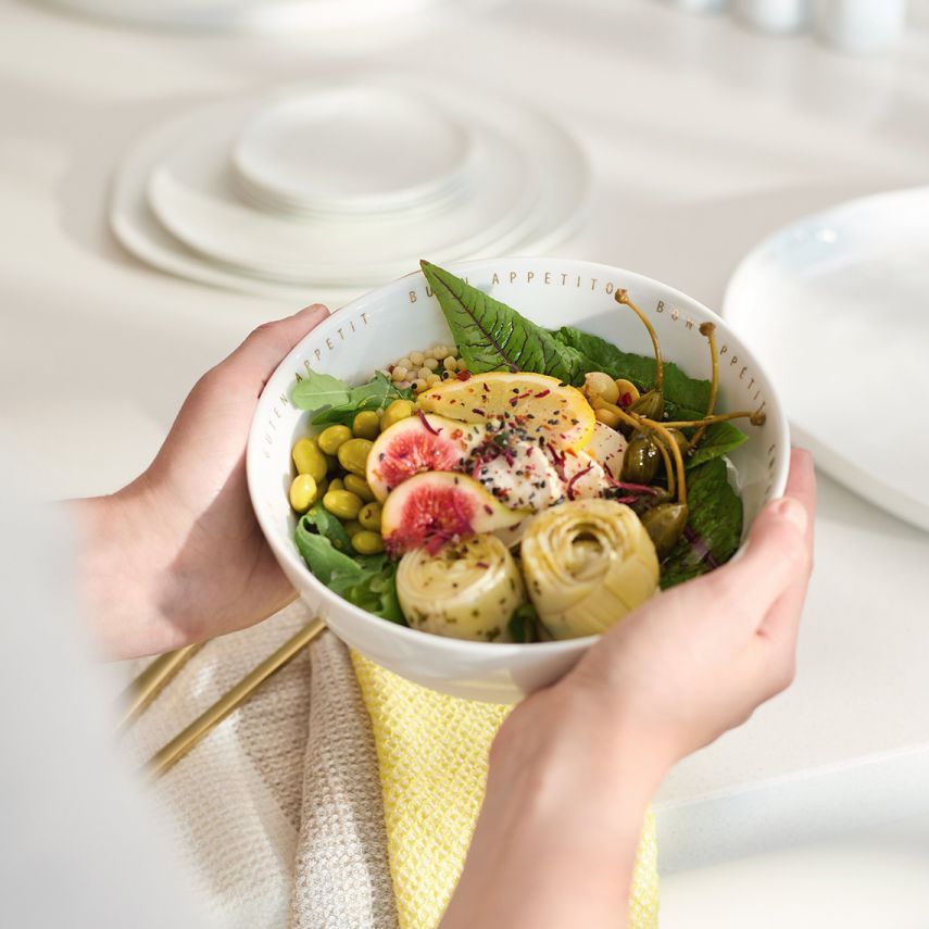 Schüssel Guten Appetit Räder