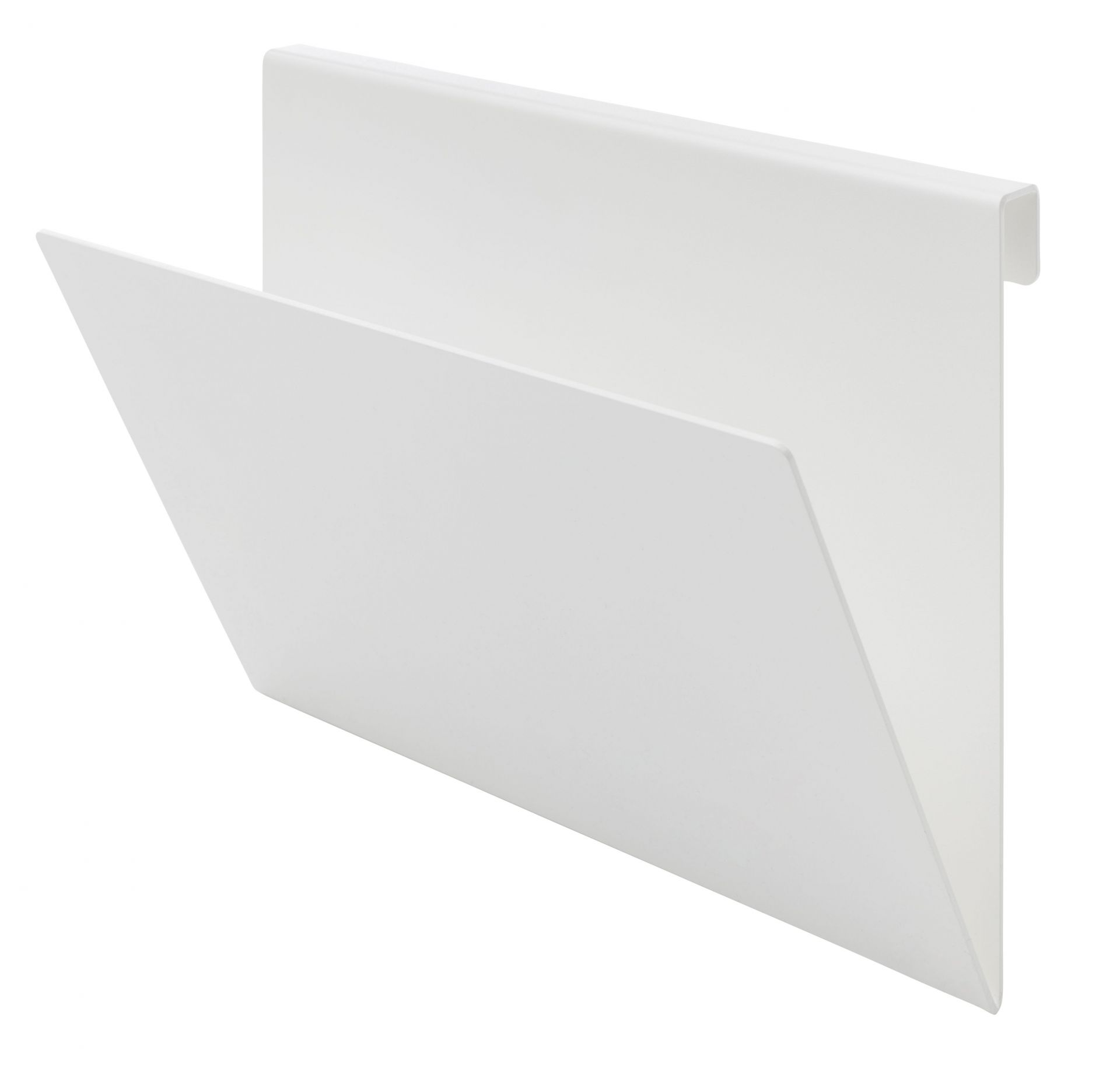 Weiße Papierablage für Flai Bett von Müller Möbelwerkstätten, moderne Büroorganisation.