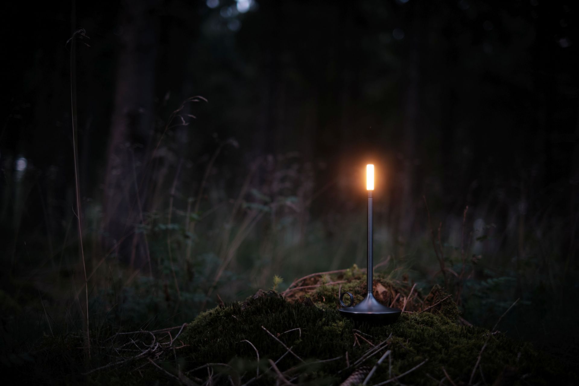 Wick Portable Akkuleuchte / Tischleuchte mit USB graphit Graypants