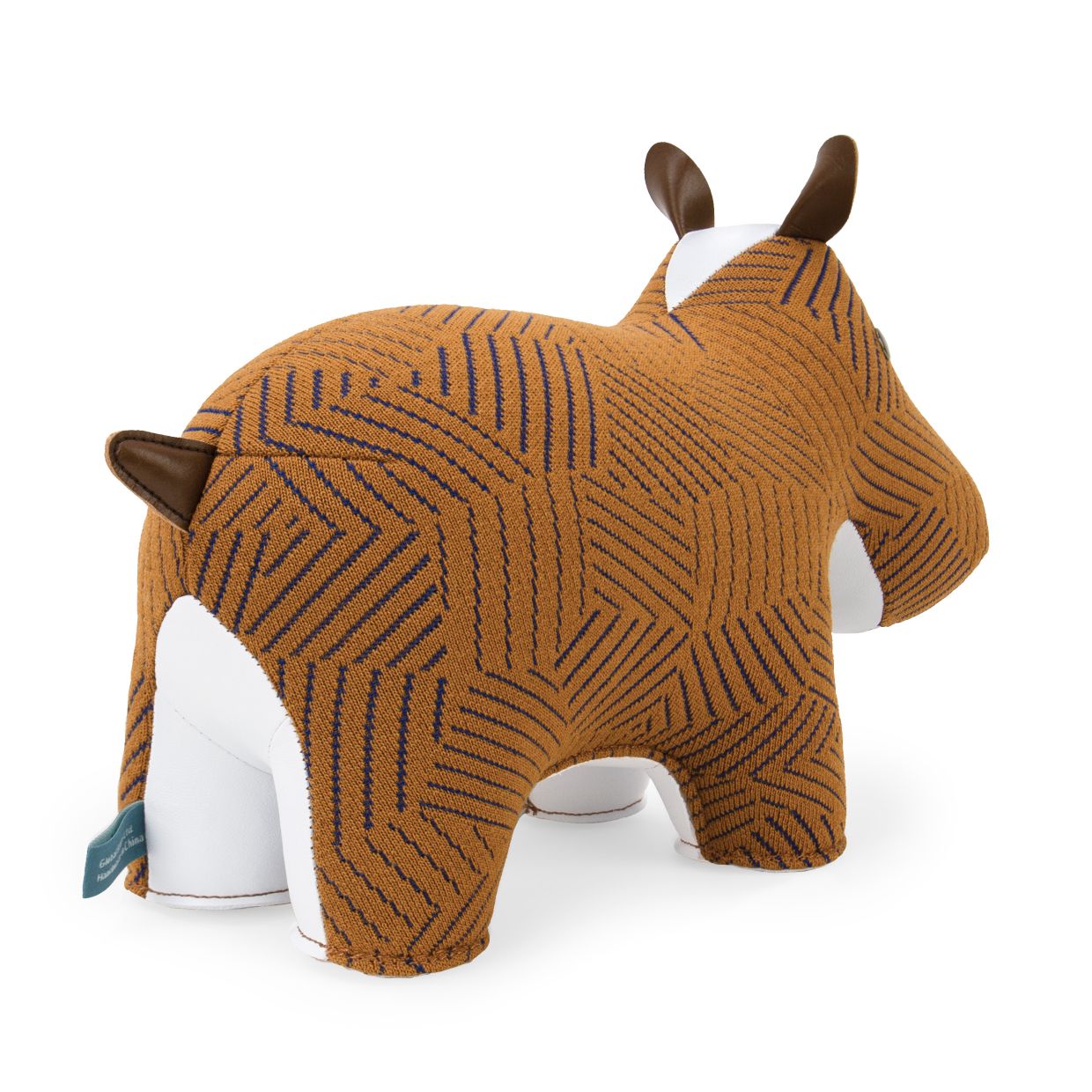 Buchstütze Hippo Razzle Dazzle tan Züny x KVADRAT