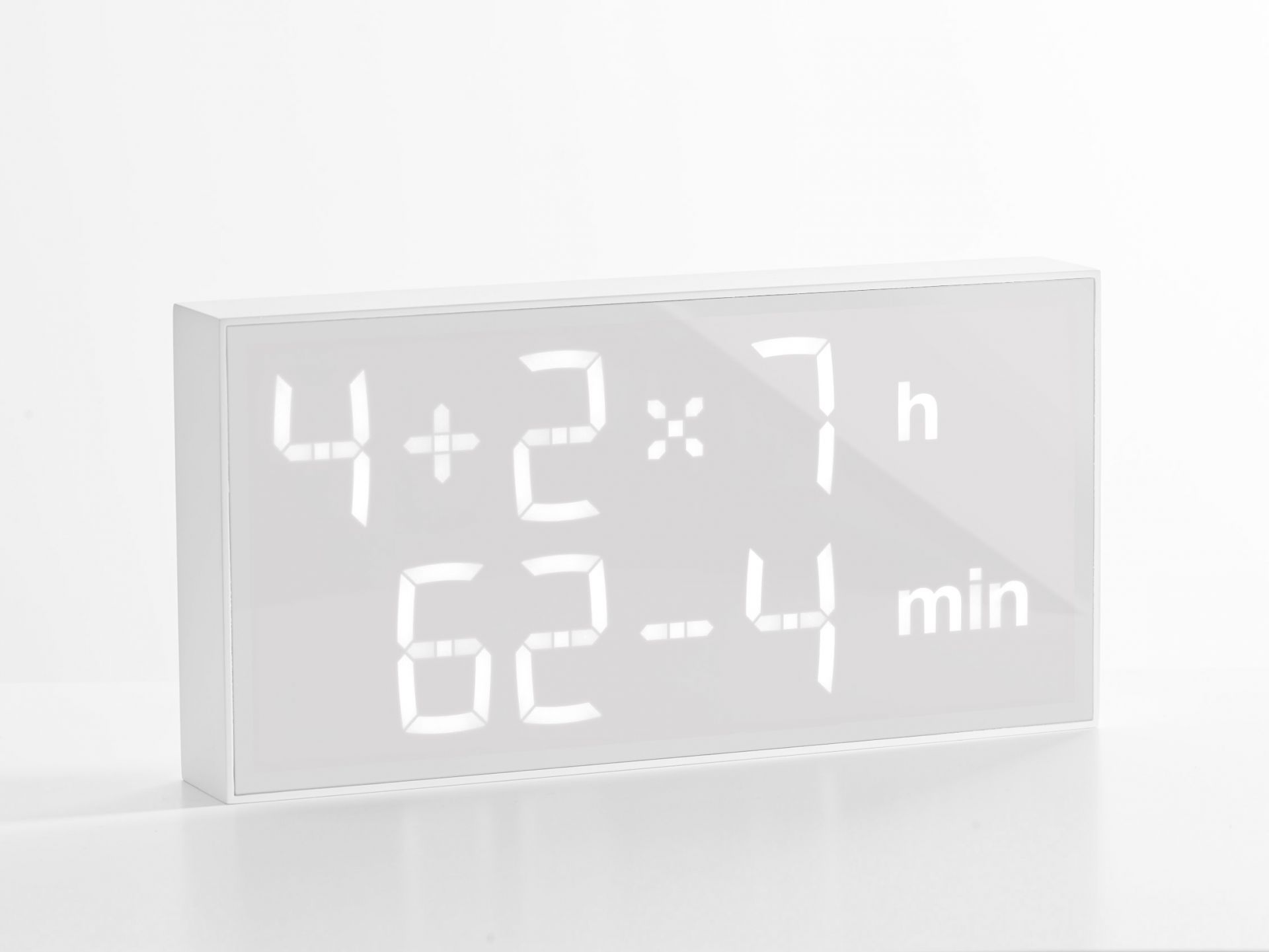 Digital clock LED Digitaluhr / Tischuhr / Wanduhr SCHNEEWEISS Albert Clock AUSSTELLUNGSSTÜCK