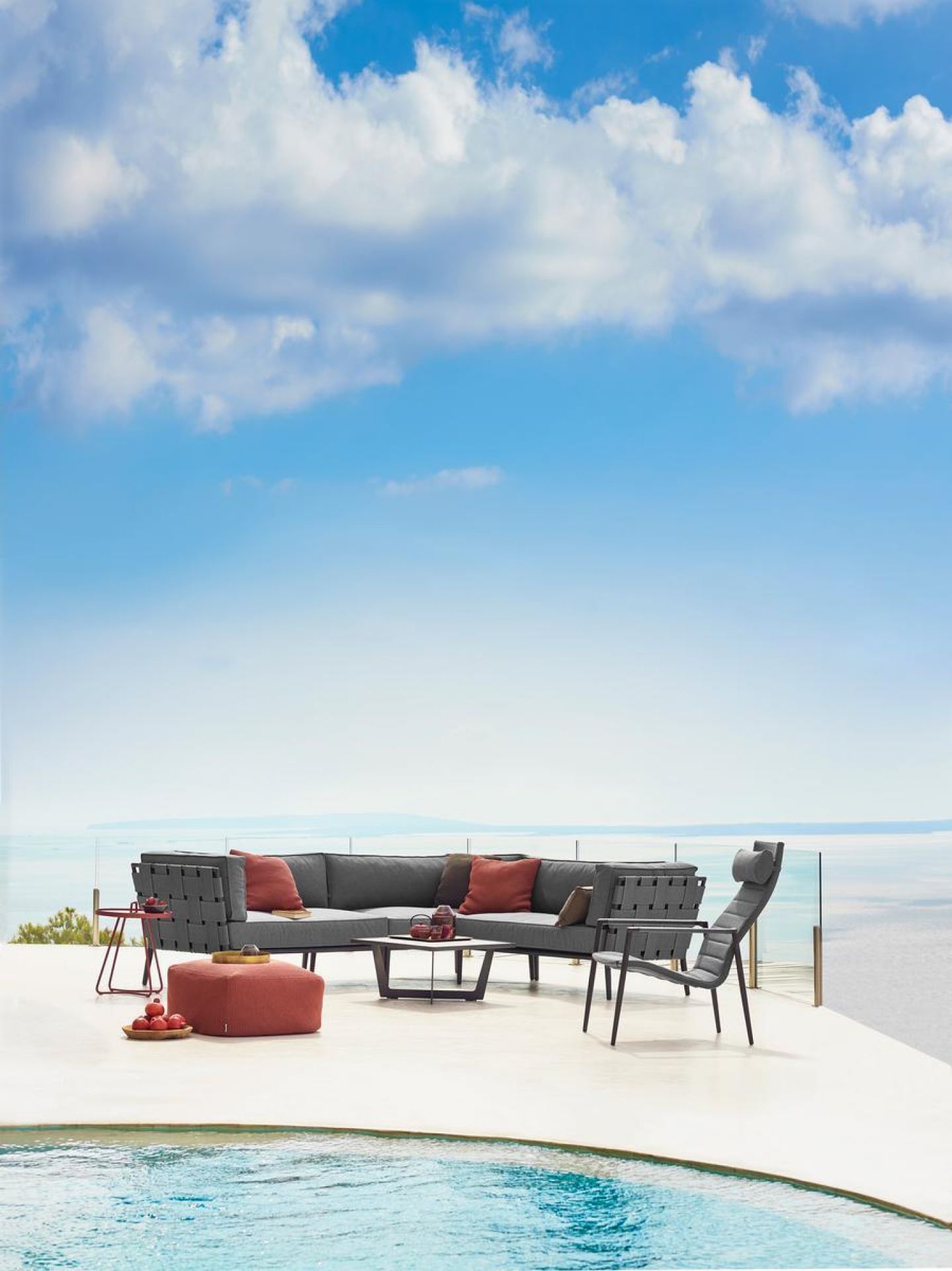 Conic Outdoor 2-Sitzer Modulsofa rechts Cane-Line