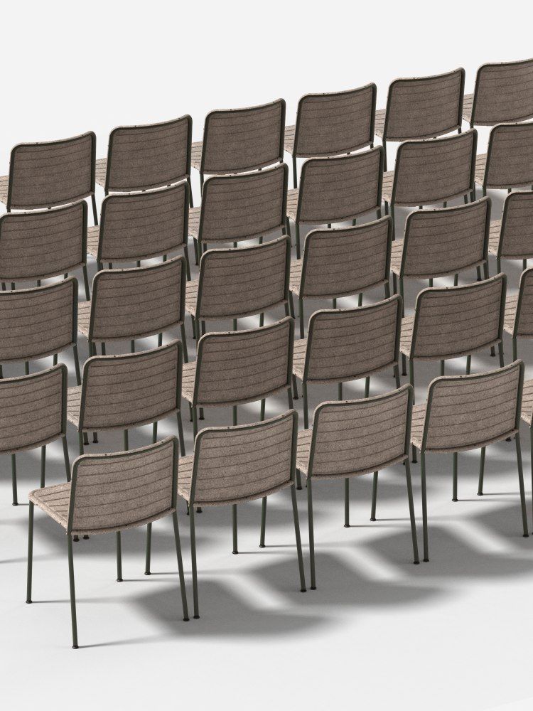 Flax Stacker Chair Stuhl Please wait to be seated 