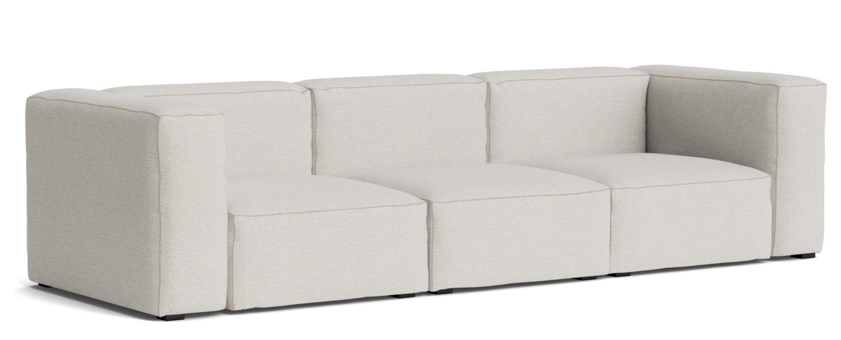 Heller Mags Soft Sofa 3-Sitzer in Stoffbezug, modernes skandinavisches Design für Wohnzimmer und Lounge.