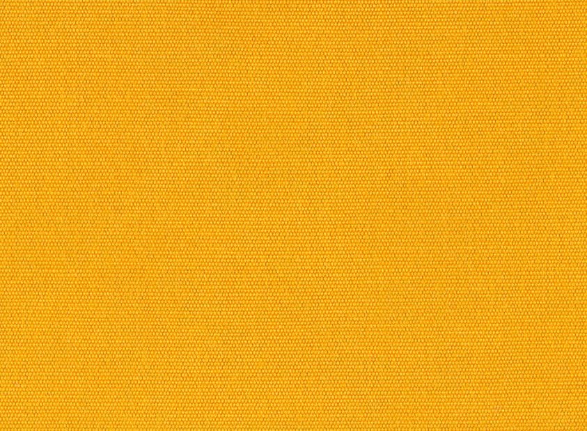 Detailaufnahme des gelben Stoffbezugs für Weishäupl Cabin Outdoor Liegestuhl Basic.