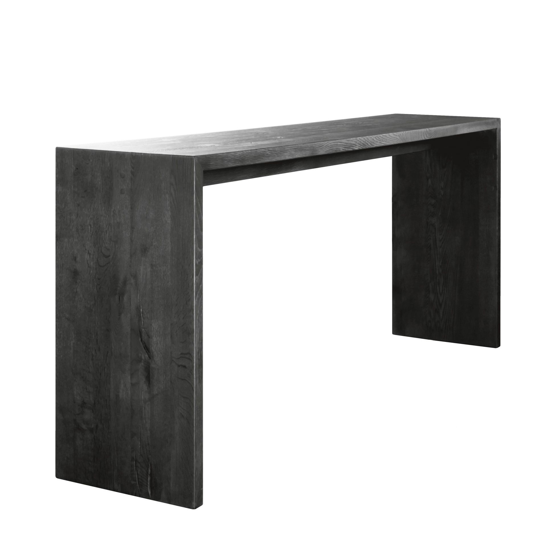 SC 52 Janua Theke aus dunklem Holz, moderne Bartheke für Küche und Esszimmer.