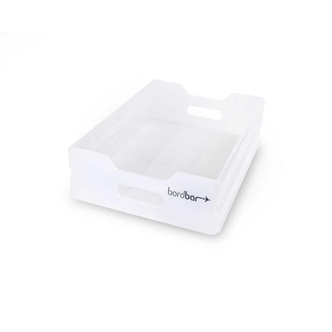 Weiße Box für Kaffeetisch Zubehör oder Bordbar Equipment, leer und bereit zur Bestückung.