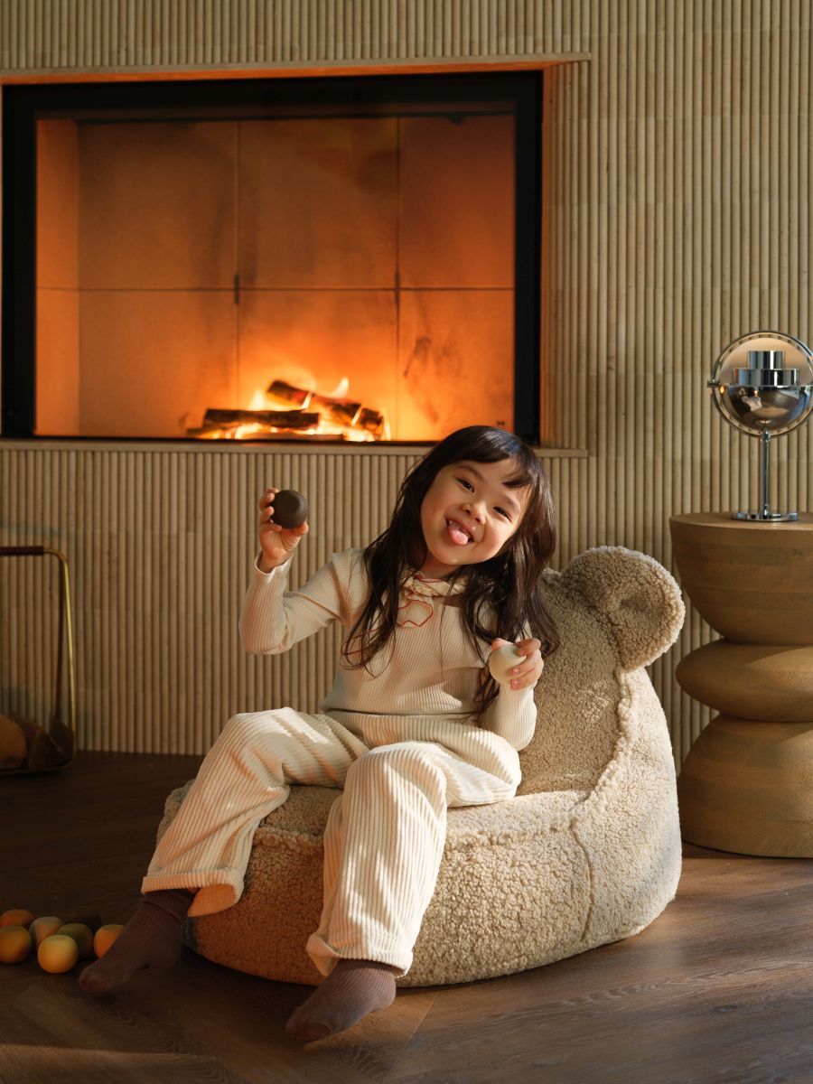 Teddy Kindersitzsack Teddystoff Wigiwama