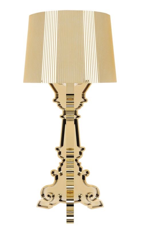 Bourgie Tischleuchte metallisiert Gold Kartell