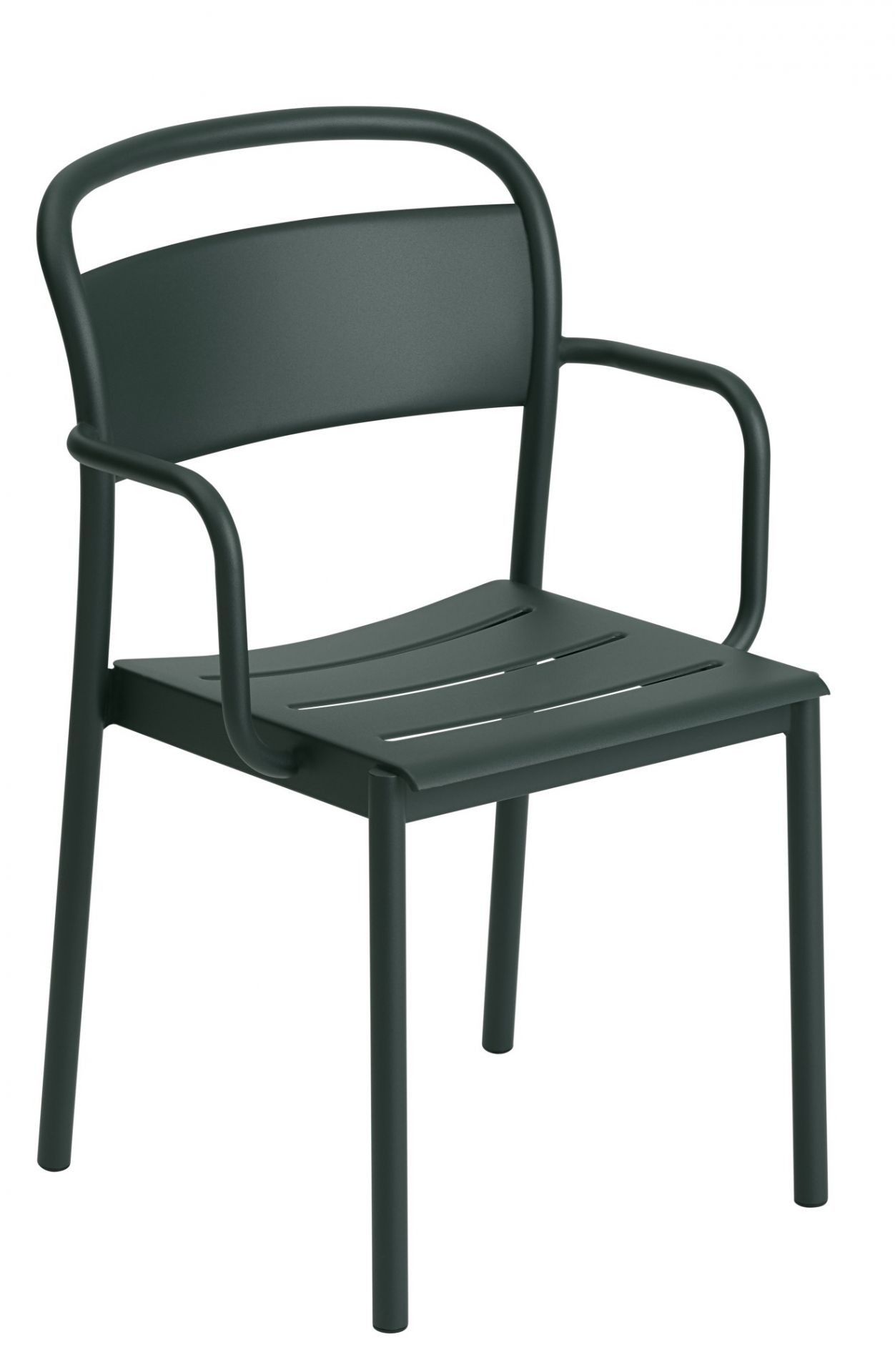 Linear Steel Armchair Outdoor Armlehnenstuhl Muuto  Grau
