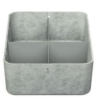 USM Haller Inos Box tief mit Unterteilung quer / längs 