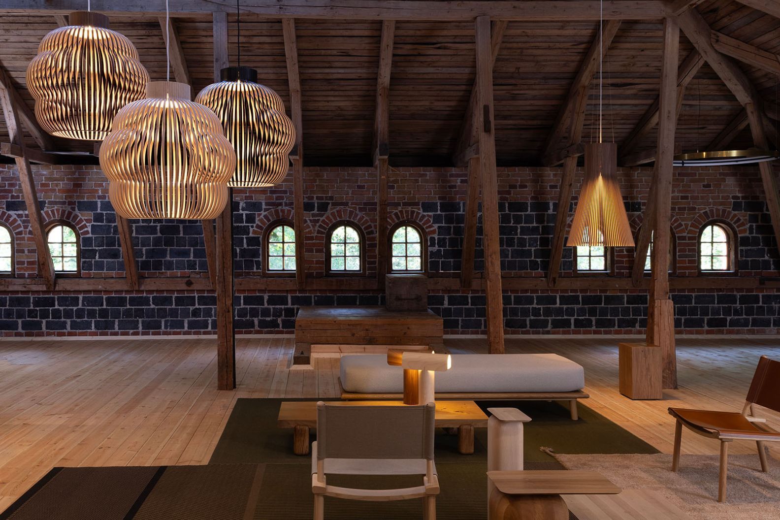 Kumulo 5200 Pendelleuchte Walnuss Secto Design