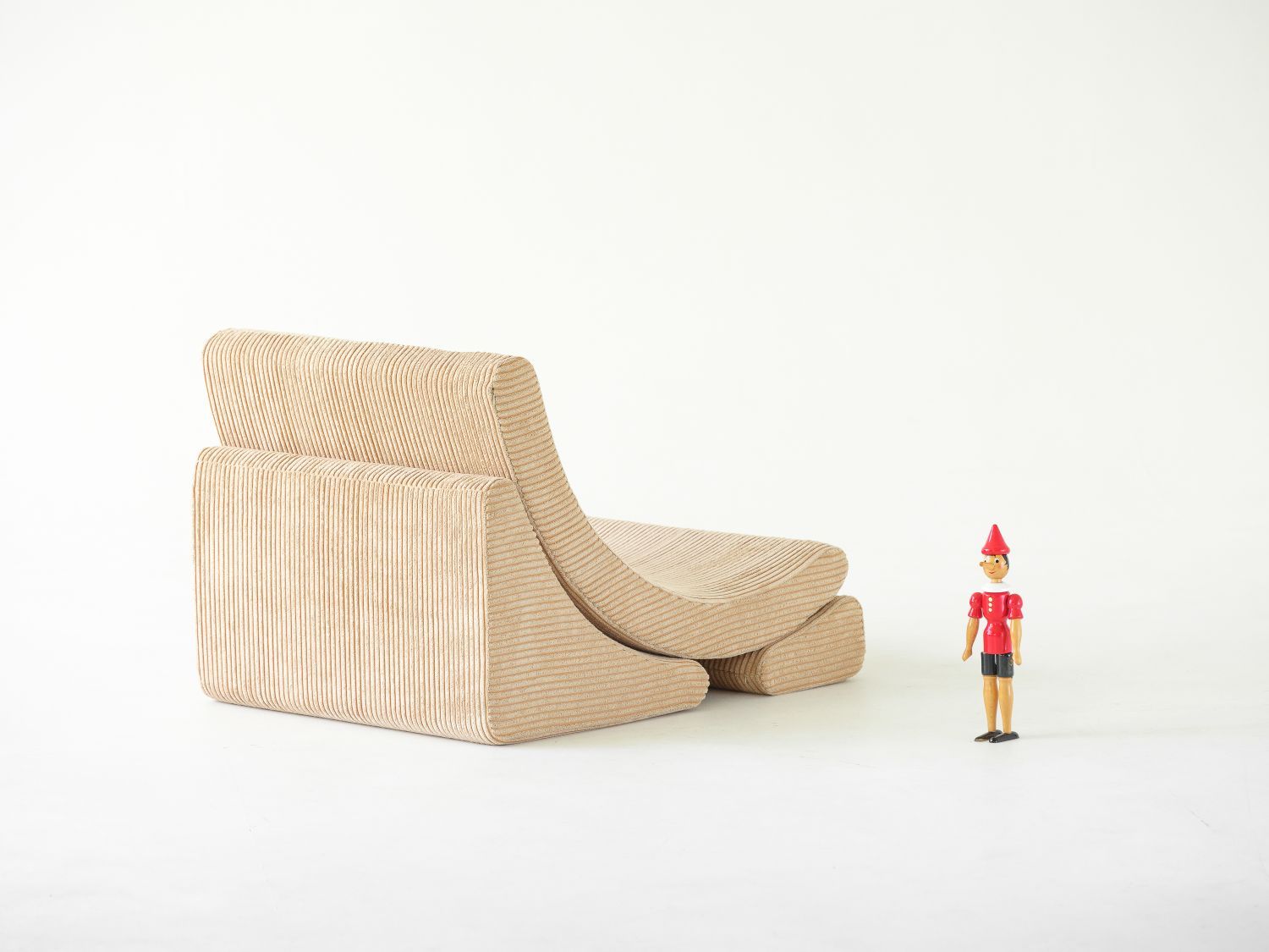 Mond Kindersessel Breitcord Brauner Zucker Wigiwama