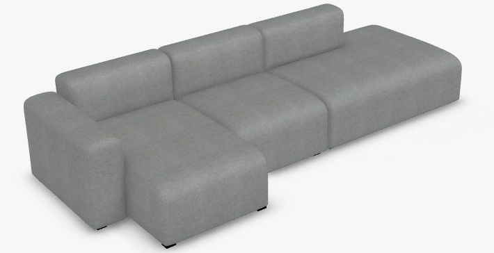 Mags Sofa 3-Sitzer Kombinations 3 Armlehne niedrig HALLINGDAL 116 Hay EINZELSTÜCK