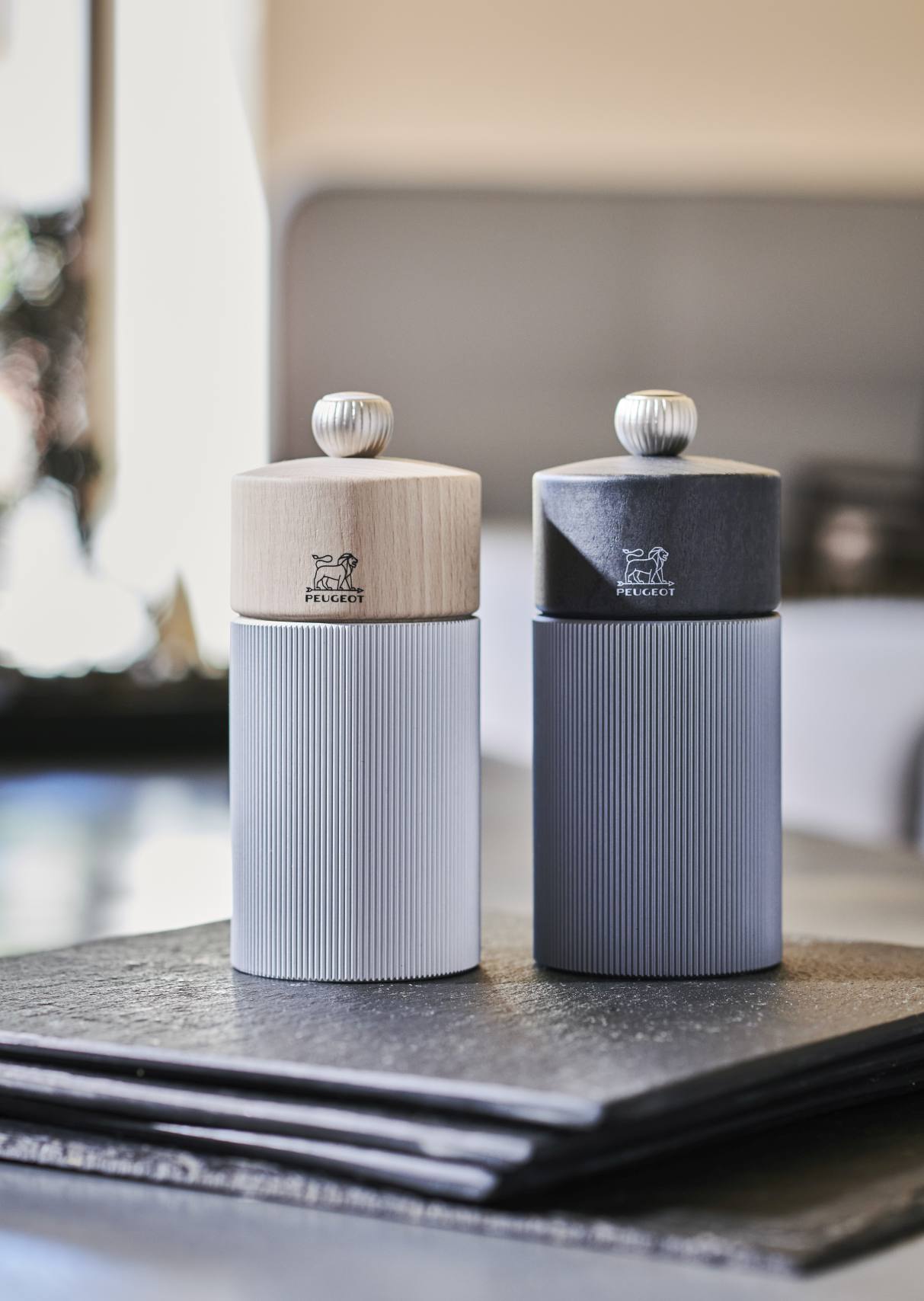 Line Salzmühle H 12 cm Aluminium / Natur Peugeot 