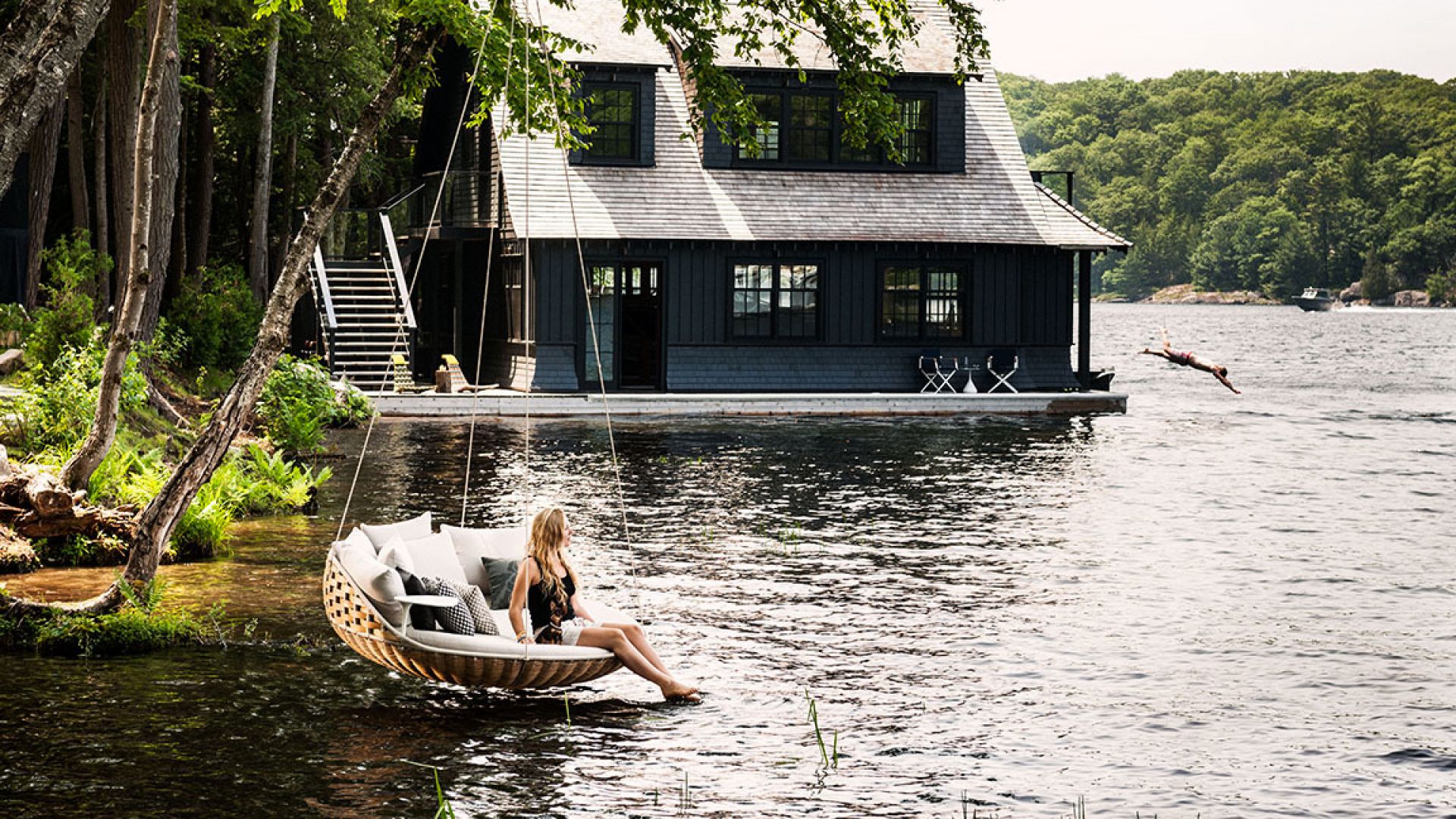 Swingrest Hanging Lounger inkl. Sitzkissen Dedon