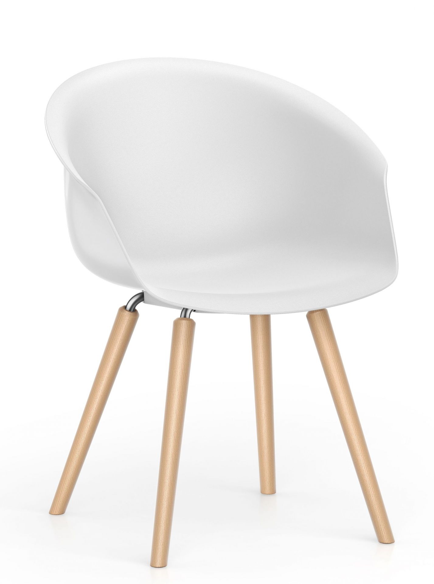 Shuffleis Clubsessel Vierfuß Holz Interstuhl