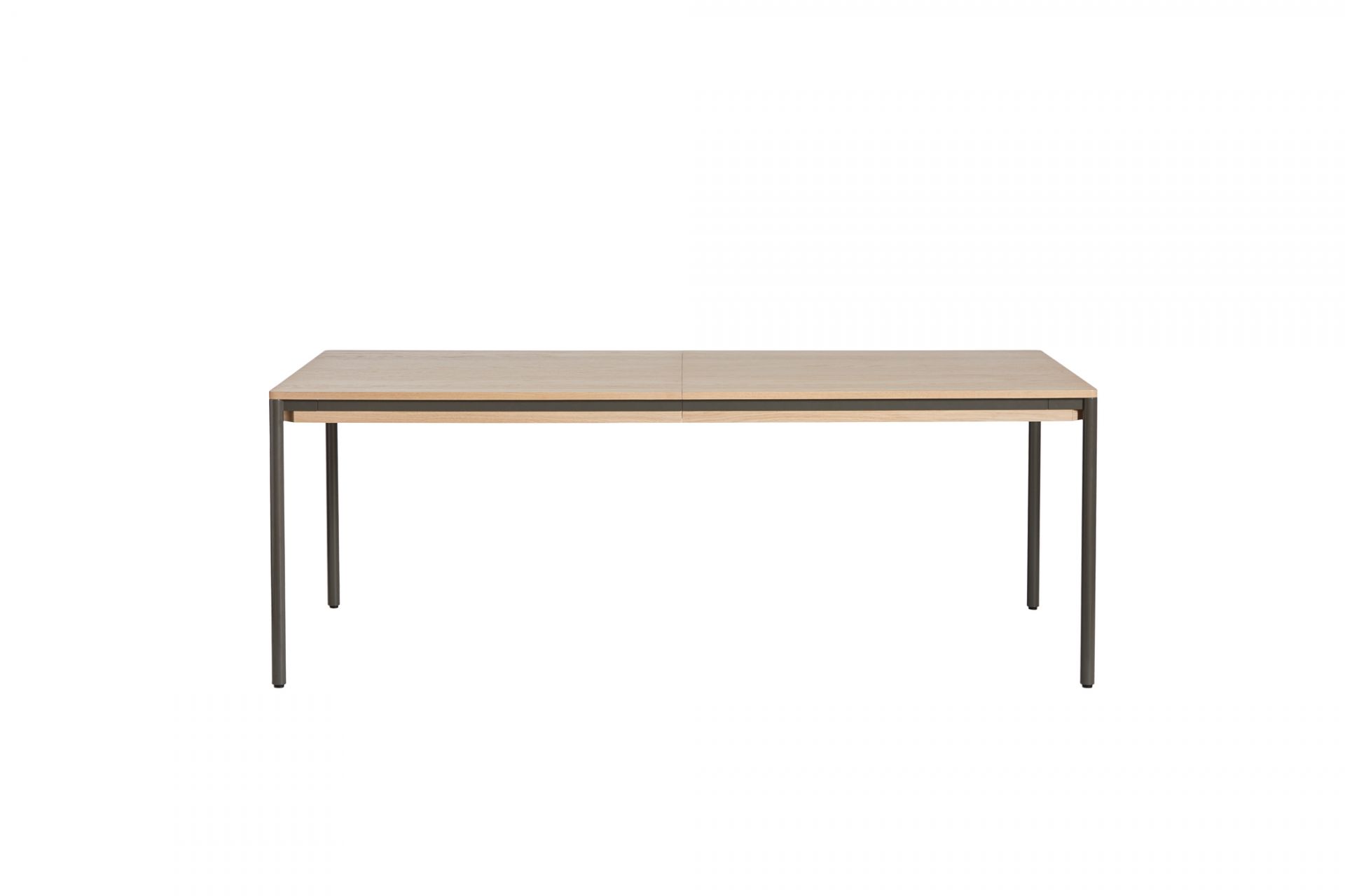 Piezas Erweiterbarer Esstisch Eiche mit Grauem Rahmen 95x160 Woud | B