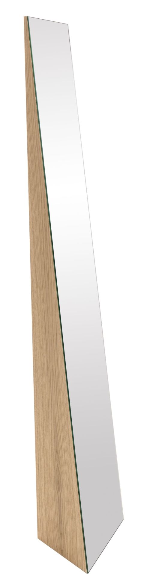 Beam Standspiegel von Schönbuch, ein moderner, rechteckiger Spiegel mit Holzrahmen, ideal für Flur und Schlafzimmer.