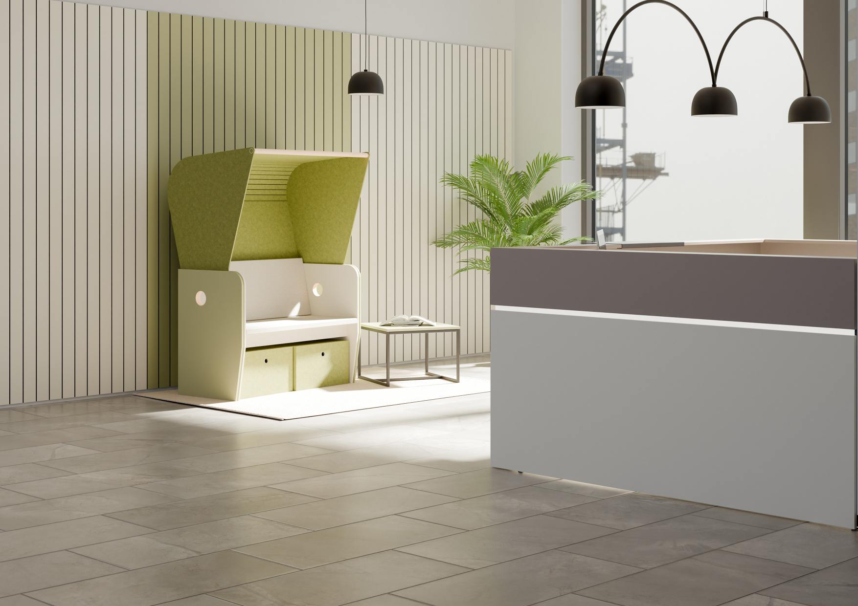 Baltic Strandkorb Besprechungs-/ Rückzugsplatz Palmberg