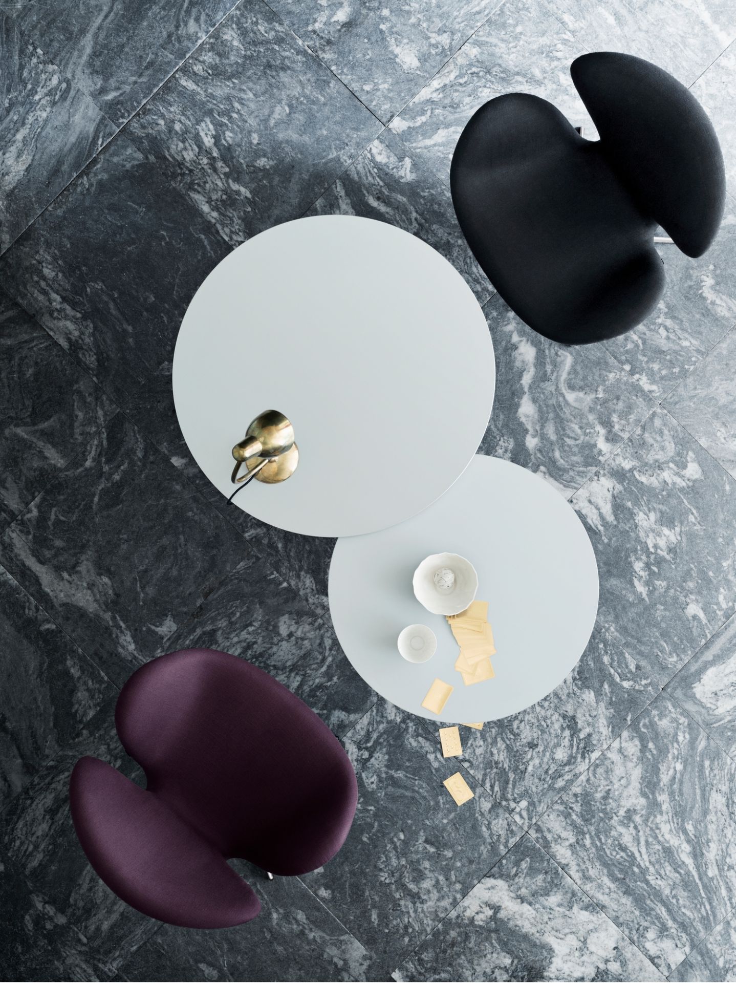 Couchtischserie Rund Fritz Hansen