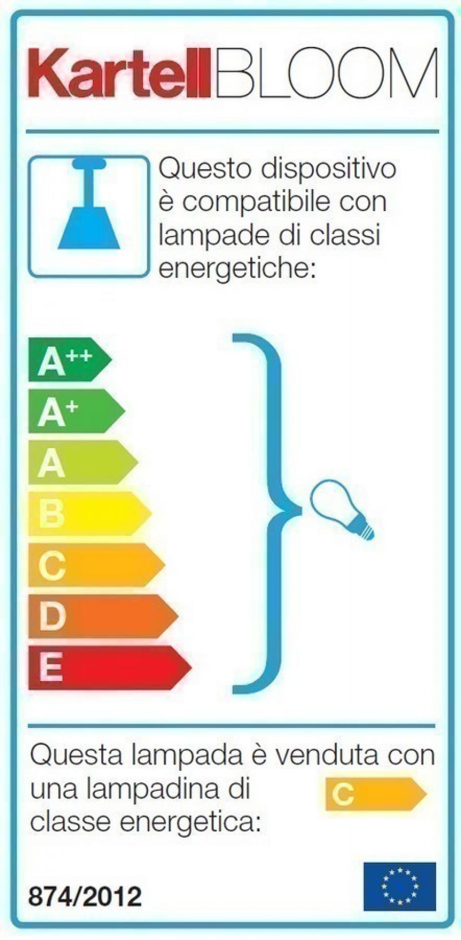 Bloom Wand-/ Deckenleuchte Kartell