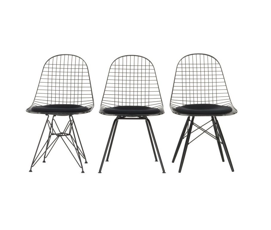 DKW-5 Wire Chair Stuhl mit Sitzkissen Vitra