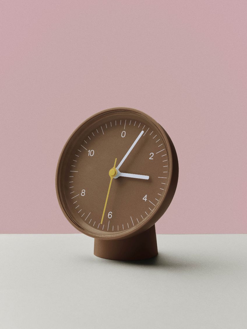 Table Clock Dual-function Tischuhr / Wanduhr Hay Pink
