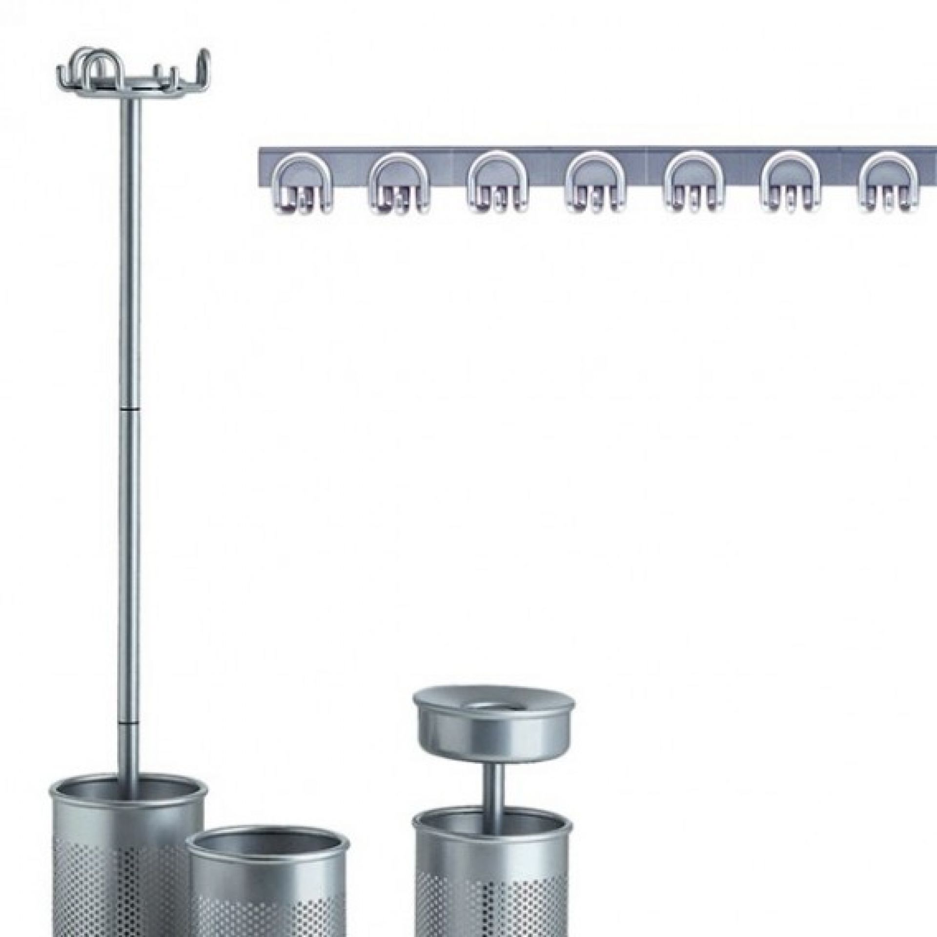 Dueposti Wandkleiderhaken von Rexite: Garderobenständer, Wandhakenleiste und Schirmständer aus Metall im modernen Design.