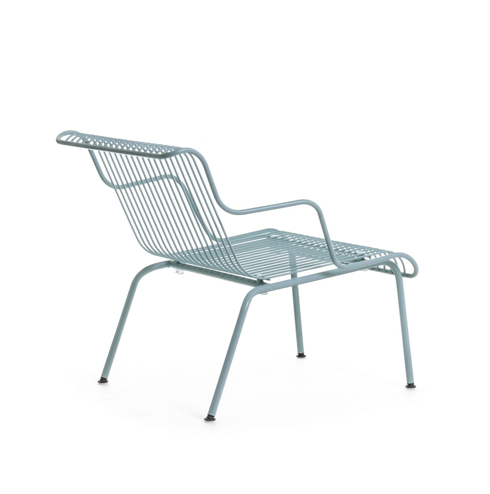 Blauer Magis South Outdoor Lounge Sessel aus Metall, modernes Design für Garten und Terrasse.