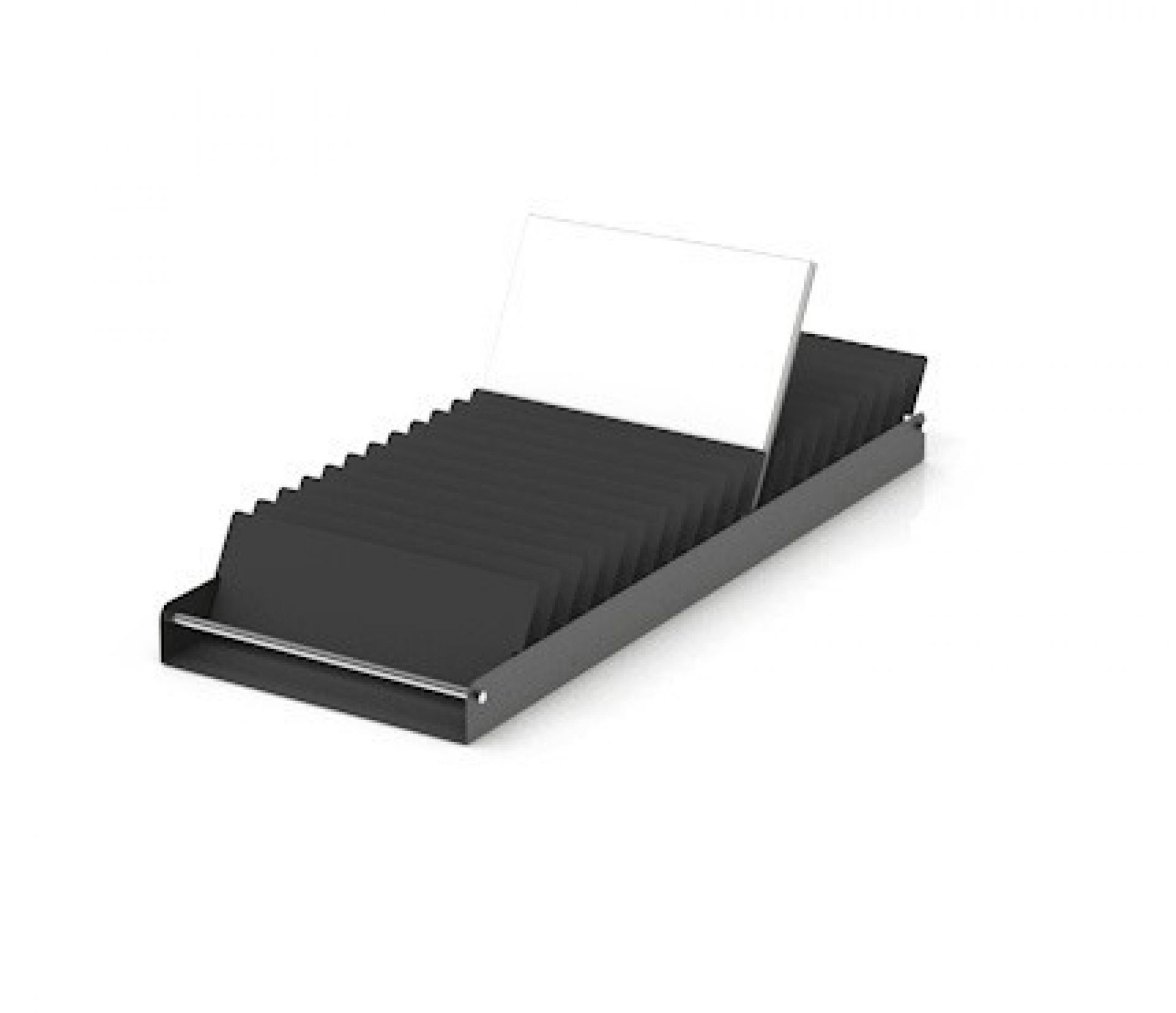 USM Haller Inos DVD-Einsatz 35 cm, Zubehör für modulare Möbel, Metallablage mit Fächern für DVDs.