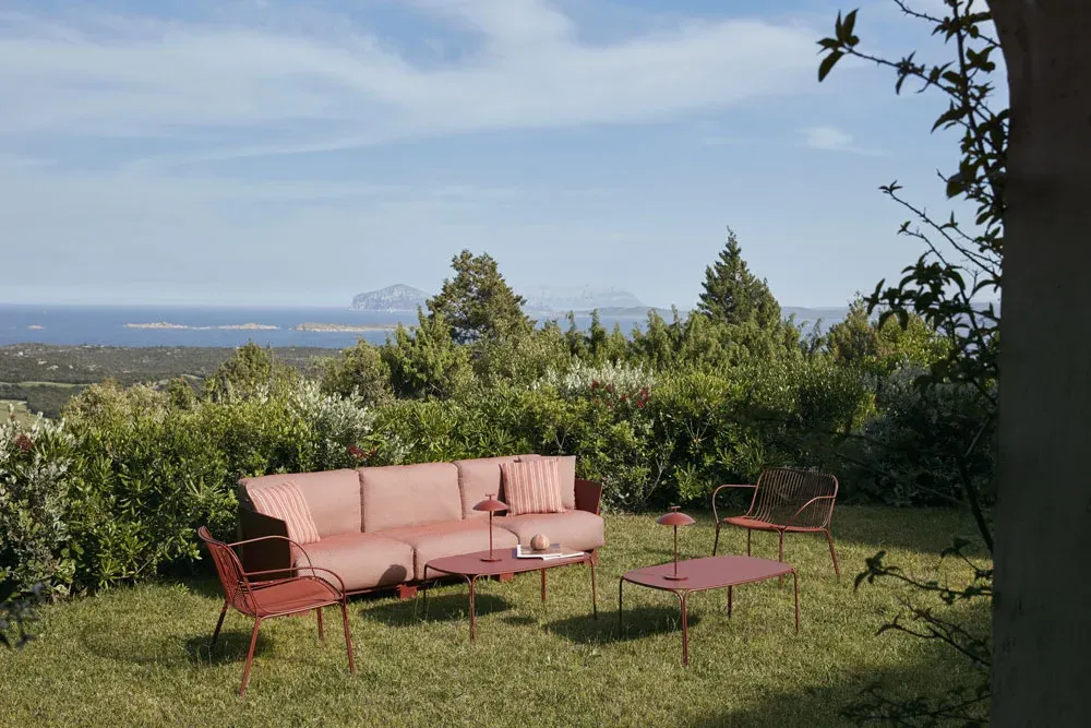 Pop Outdoor Monoblock Sofa 3-Sitzer Kartell